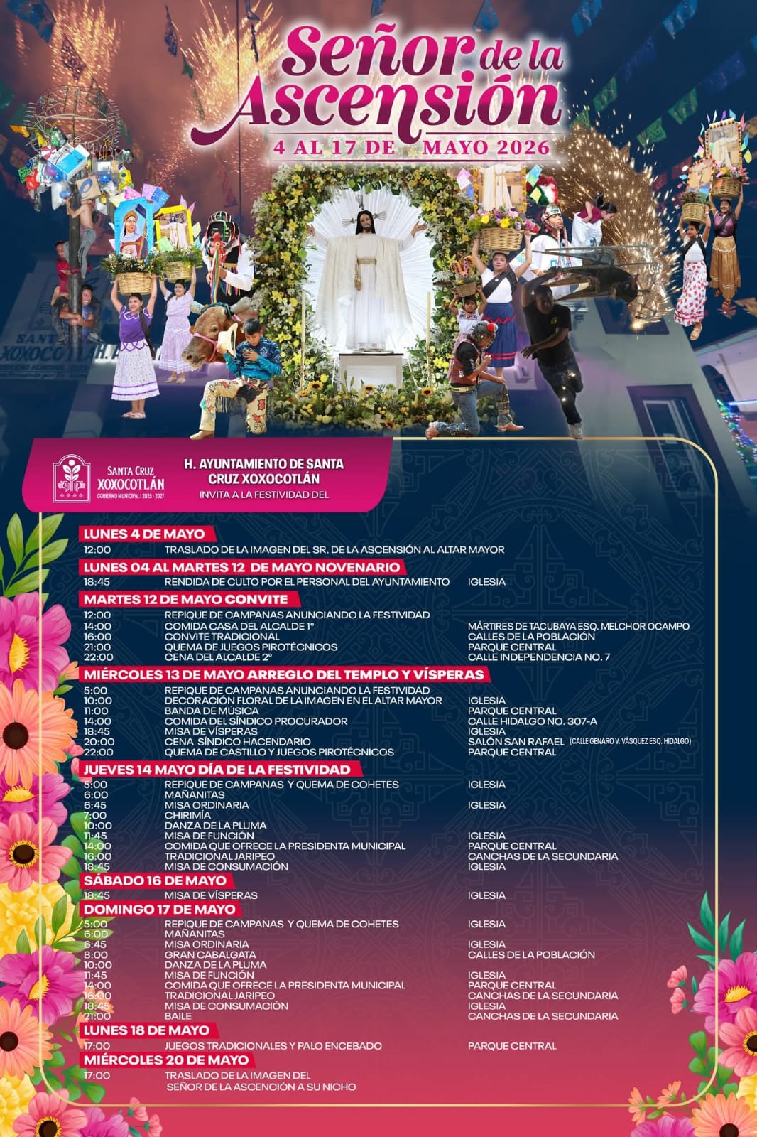 Fe, cultura y tradición marcarán la fiesta del Señor de la Ascensión en Xoxocotlán