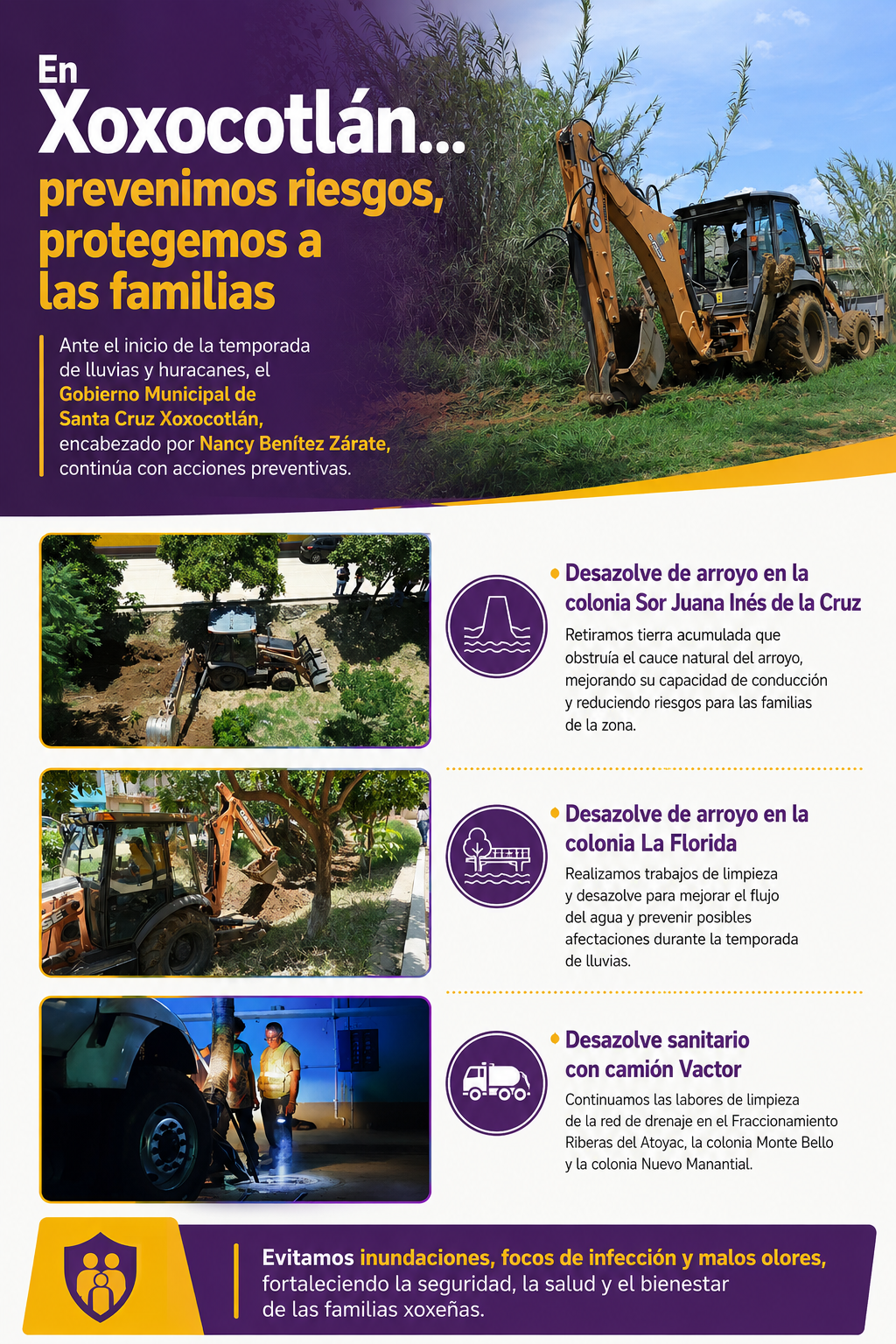 En Xoxocotlán…prevenimos riesgos, protegemos a las familias En Xoxocotlán…prevenimos riesgos, protegemos a las familias