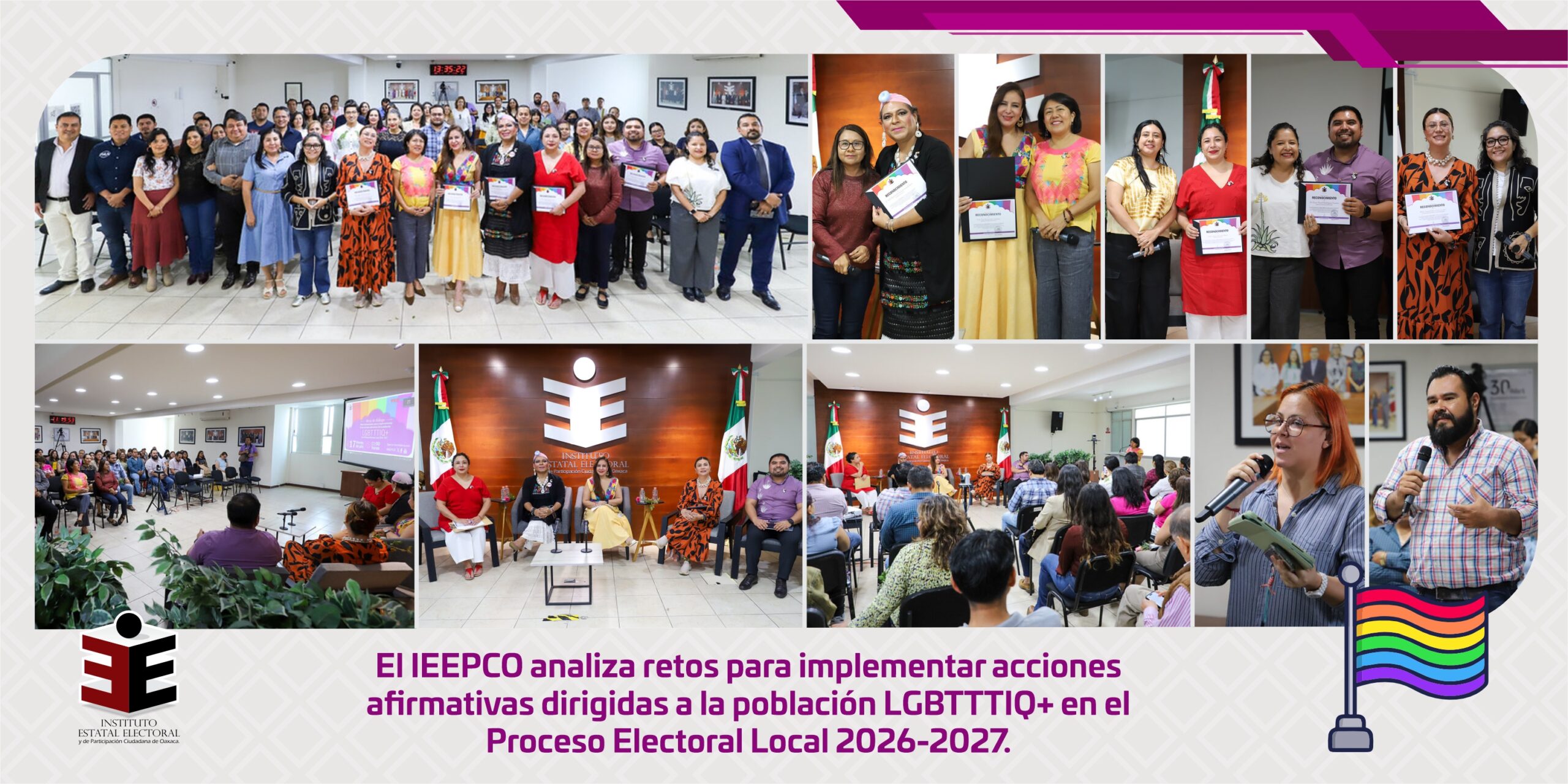 El IEEPCO analiza retos para implementar acciones afirmativas dirigidas a la población LGBTTTIQ+ en el Proceso Electoral Local 2026-2027.
