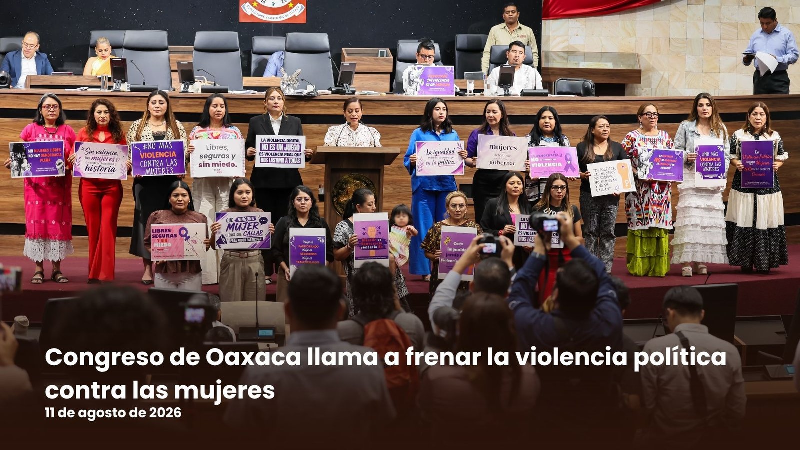 Congreso de Oaxaca llama a frenar la violencia política contra las mujeres Congreso de Oaxaca llama a frenar la violencia política contra las mujeres
