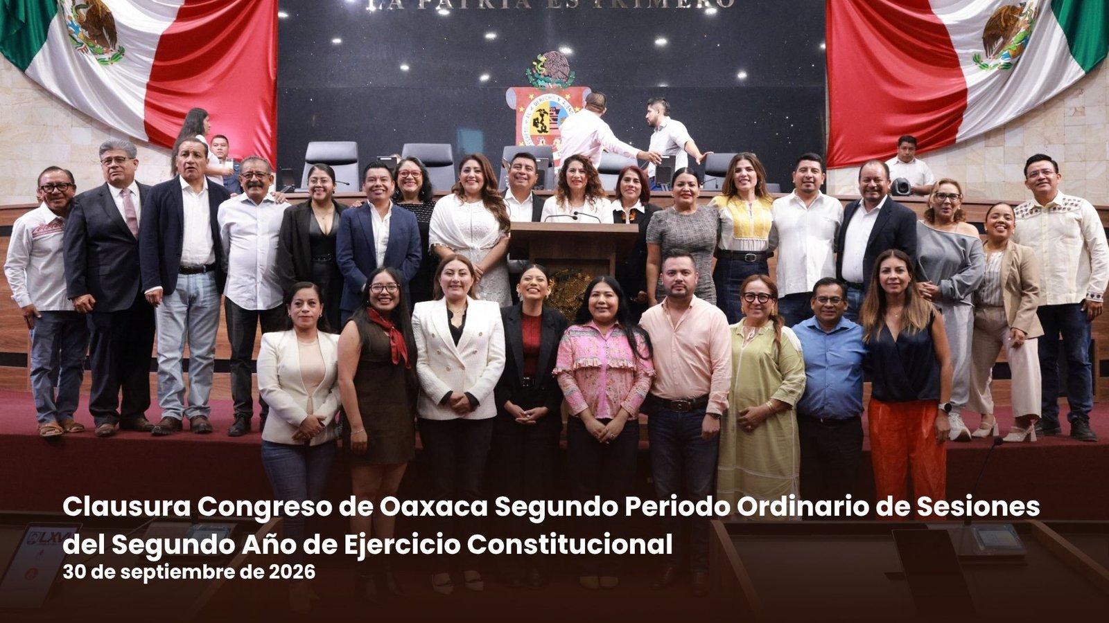 Clausura Congreso de Oaxaca Segundo Periodo Ordinario de Sesiones del Segundo Año de Ejercicio Constitucional Clausura Congreso de Oaxaca Segundo Periodo Ordinario de Sesiones del Segundo Año de Ejercicio Constitucional