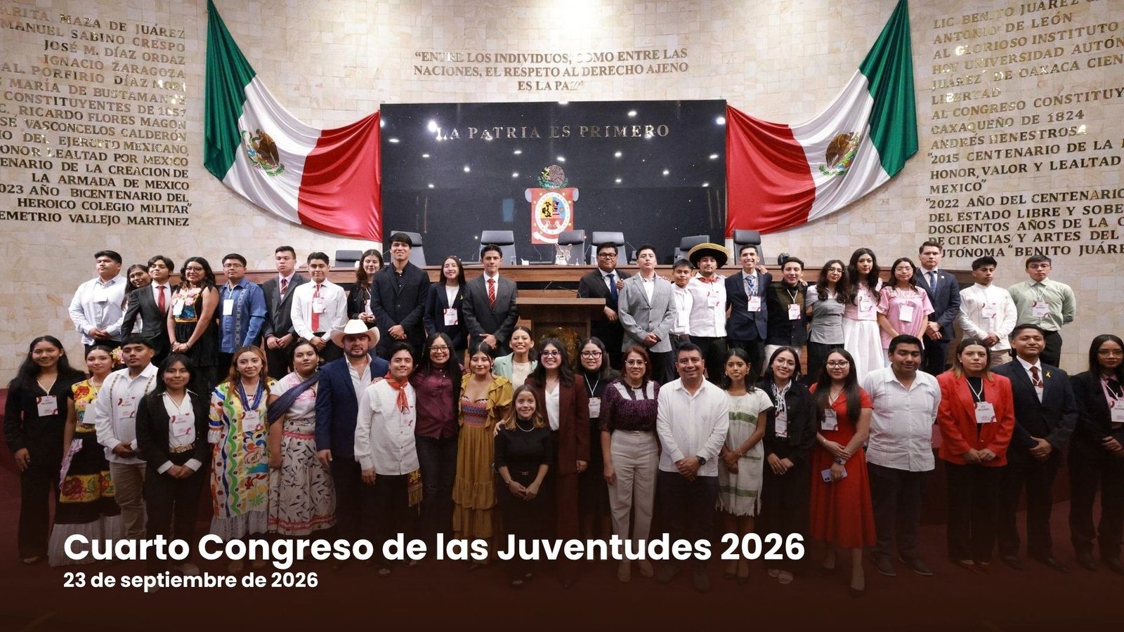 Cuarto Congreso de las Juventudes 2026: un espacio para la participación y transformación de Oaxaca Cuarto Congreso de las Juventudes 2026: un espacio para la participación y transformación de Oaxaca
