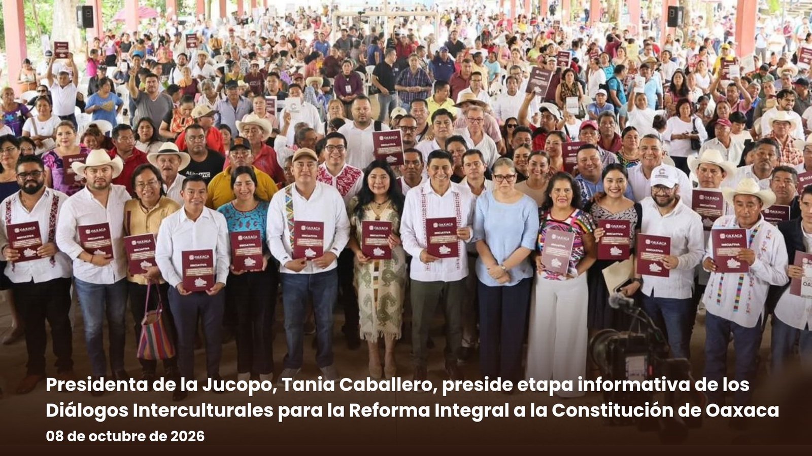 Presidenta de la Jucopo, Tania Caballero, preside etapa informativa de los Diálogos Interculturales para la Reforma Integral a la Constitución de Oaxaca
